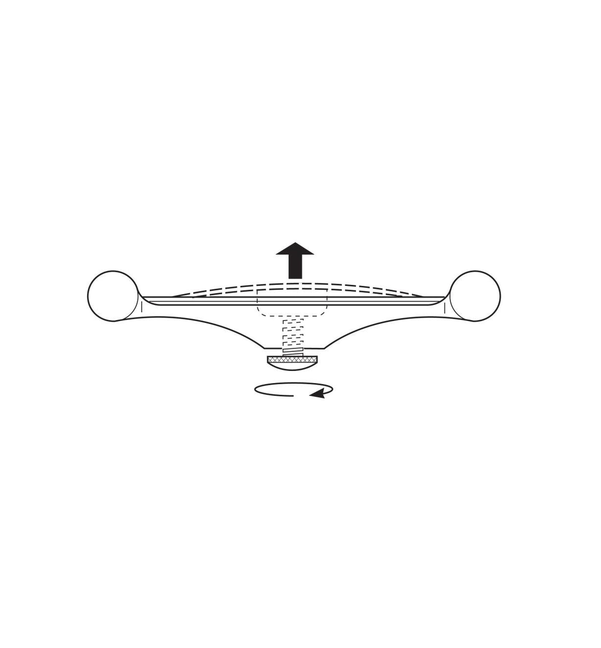 Illustration of the Veritas Cabinet Scraper Holder, adjuster screw to flex scraper blade.