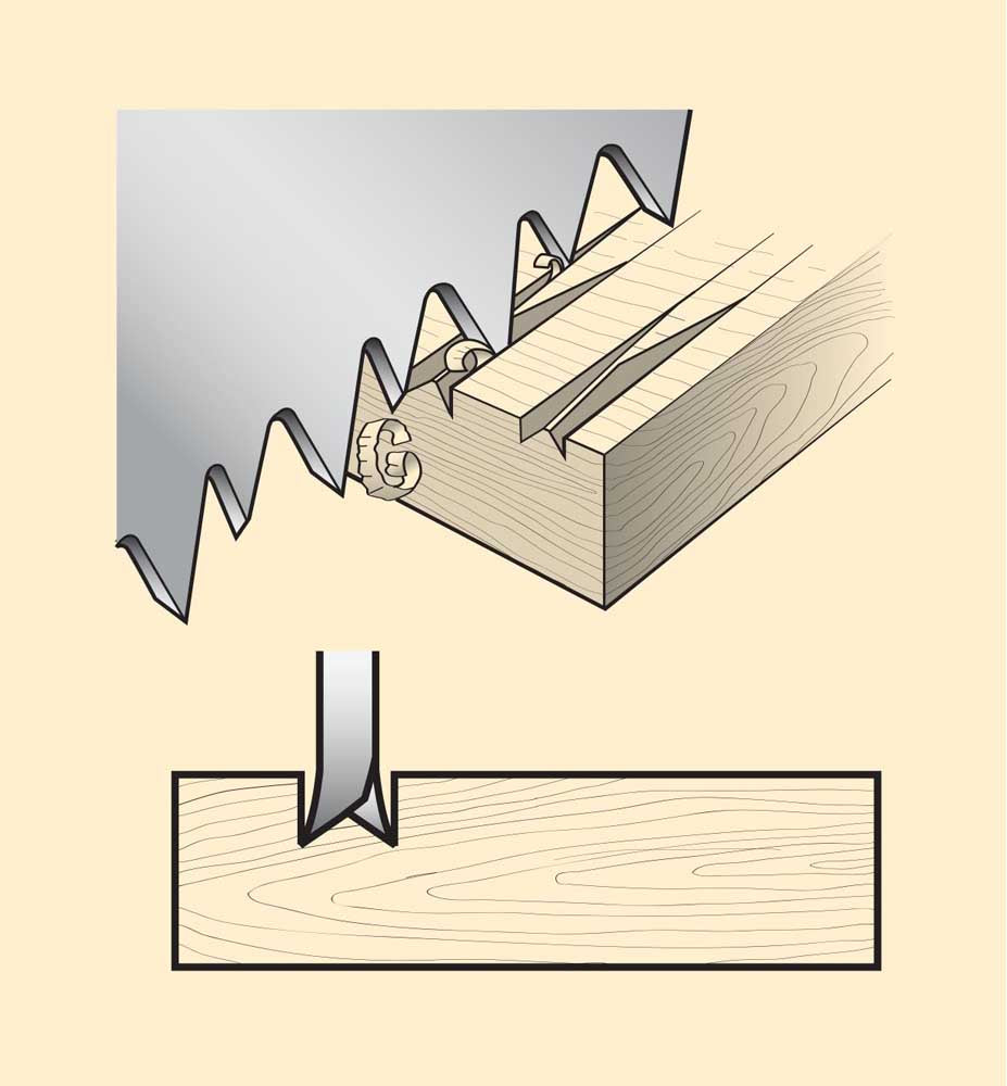 Veritas Crosscut Tenon Saw Teeth illustration