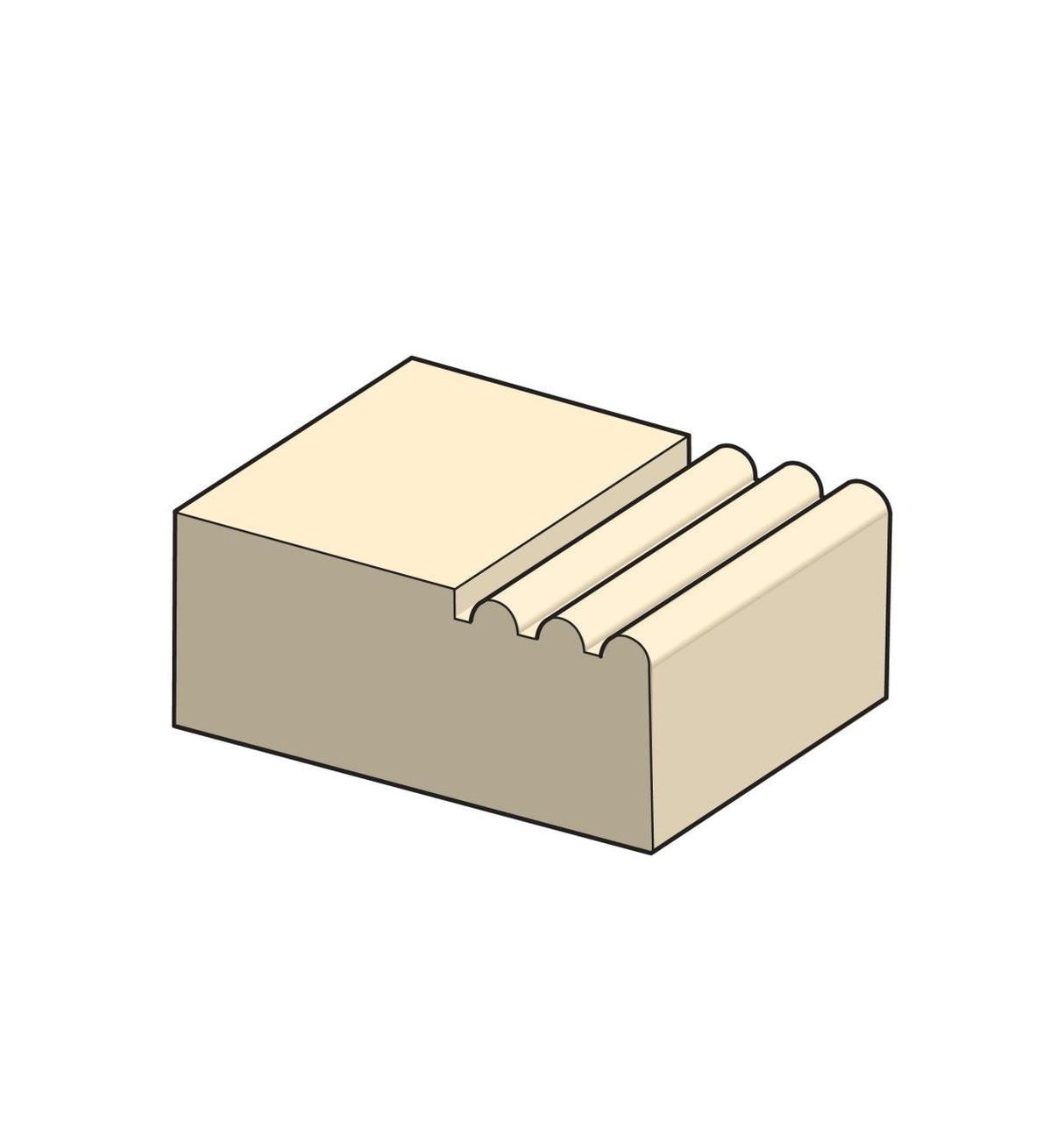 Illustration of 3-Reed profile