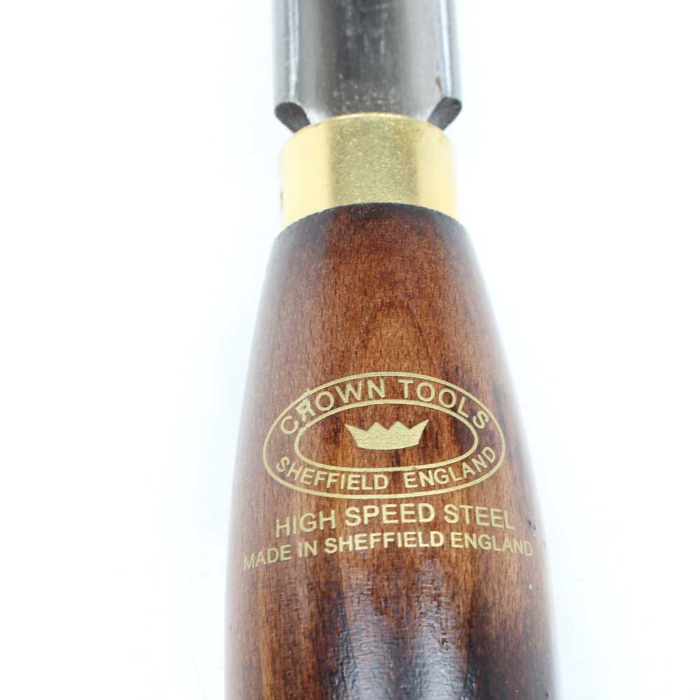 Crown Spindle Gouge - Handle marked with Crown gold trade decor