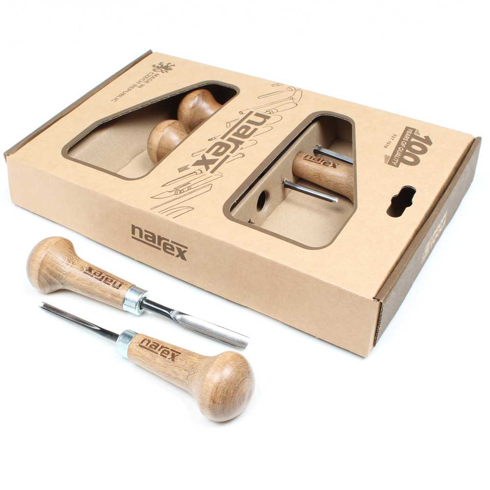 Narex Blockcutter Wood Carving Tool Set – Chrome-Vanadium Steel