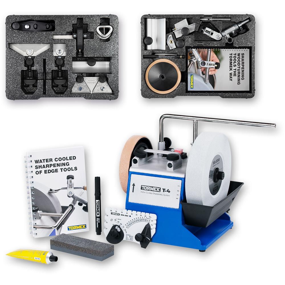 Tormek T-4 Sharpening System with HTK-806 and TNT-808 Kits