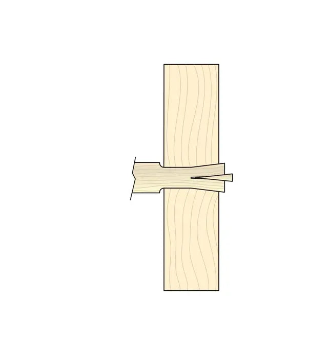Veritas Tapered Reamer illustration of wood joint