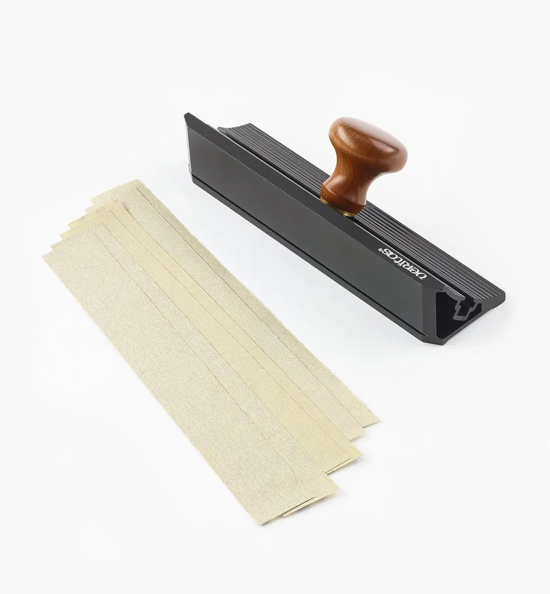 Veritas Shooting Sander 8" with sanding strips.