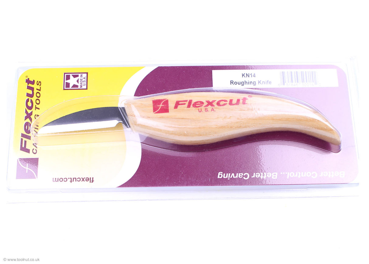 Flexcut Roughing Knife in Flexcut blister pack