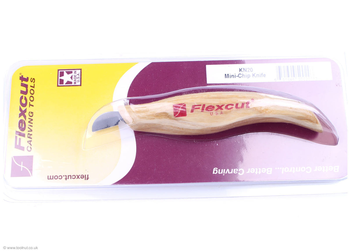 flexcut mini chip knife in Flexcut blister packaging