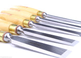 Robert Sorby Chisels - close up view of the Bevel Edged Blades