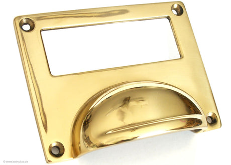 Brass Card Frame - Drawer Pull