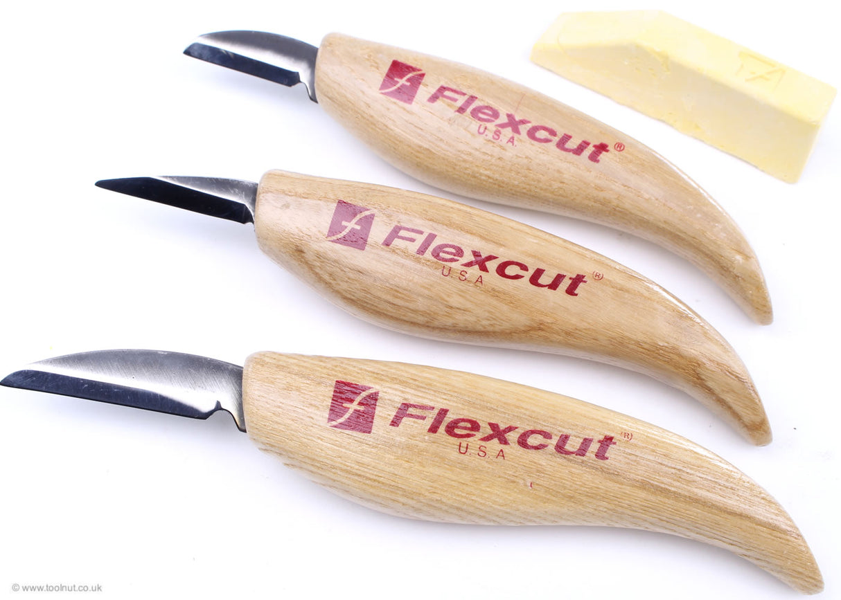 Flexcut Carving Knife Starter Set - 3 Piece - KN500