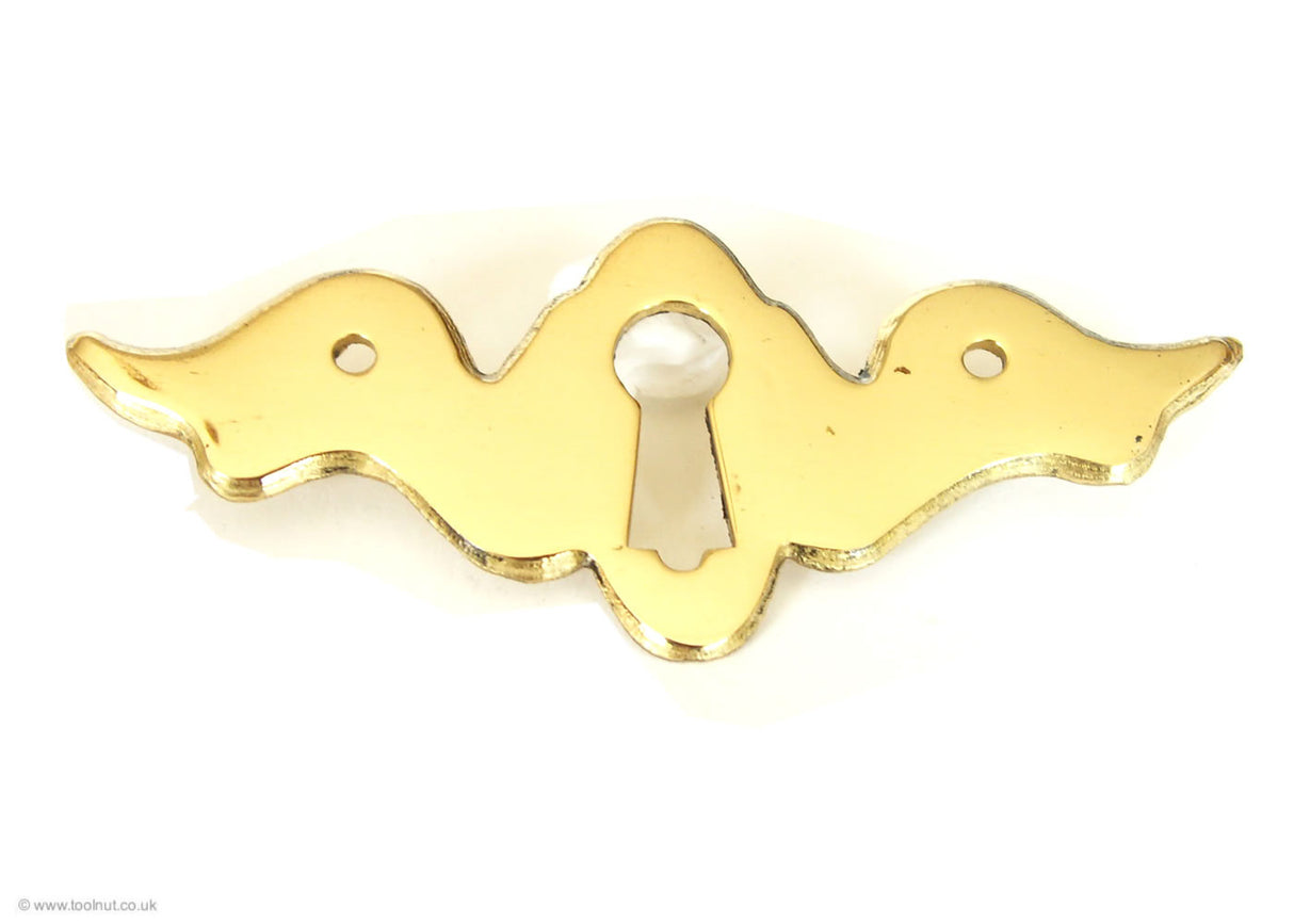 Decorative Shaped Brass Escutcheon