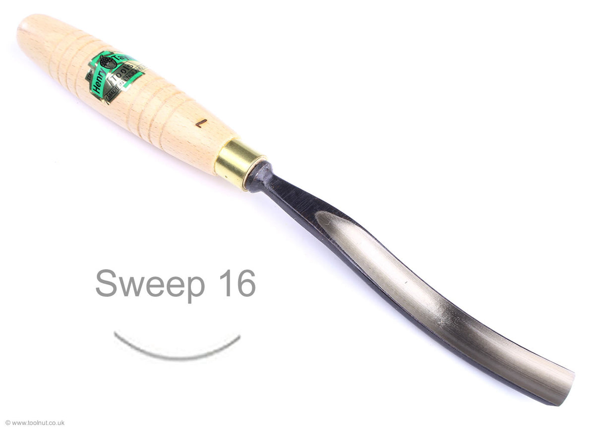 Henry Taylor - Sweep 16 - Curved - Carving Gouge