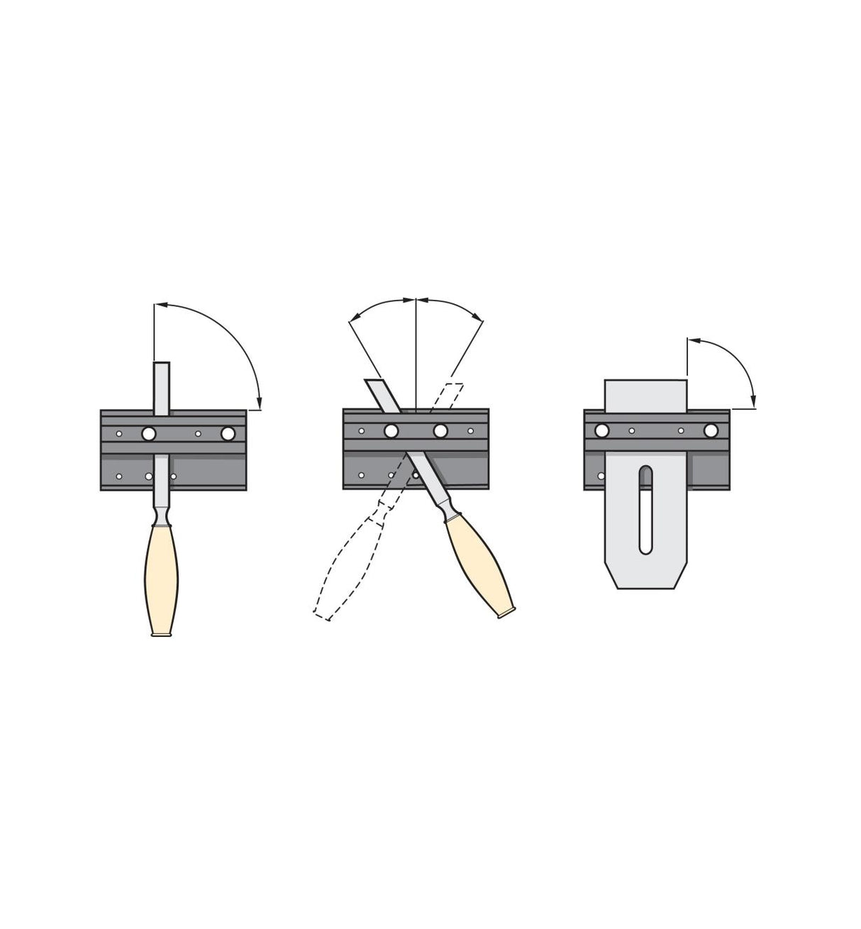 Veritas Straight Grinding Jig illustration