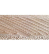 Example of cut on wooden surface after using a scrub plane.