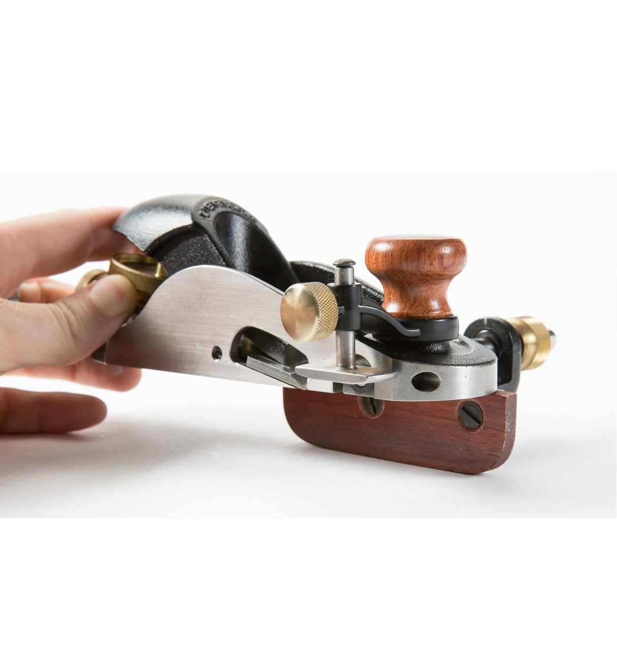Additoinal Depth Stop fitted to the Veritas Skew Block Plane