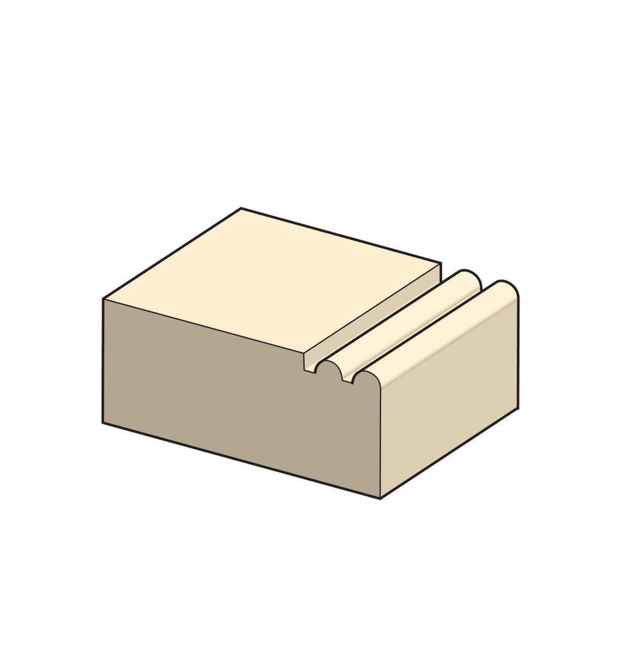 Illustration of a 2 reed profile