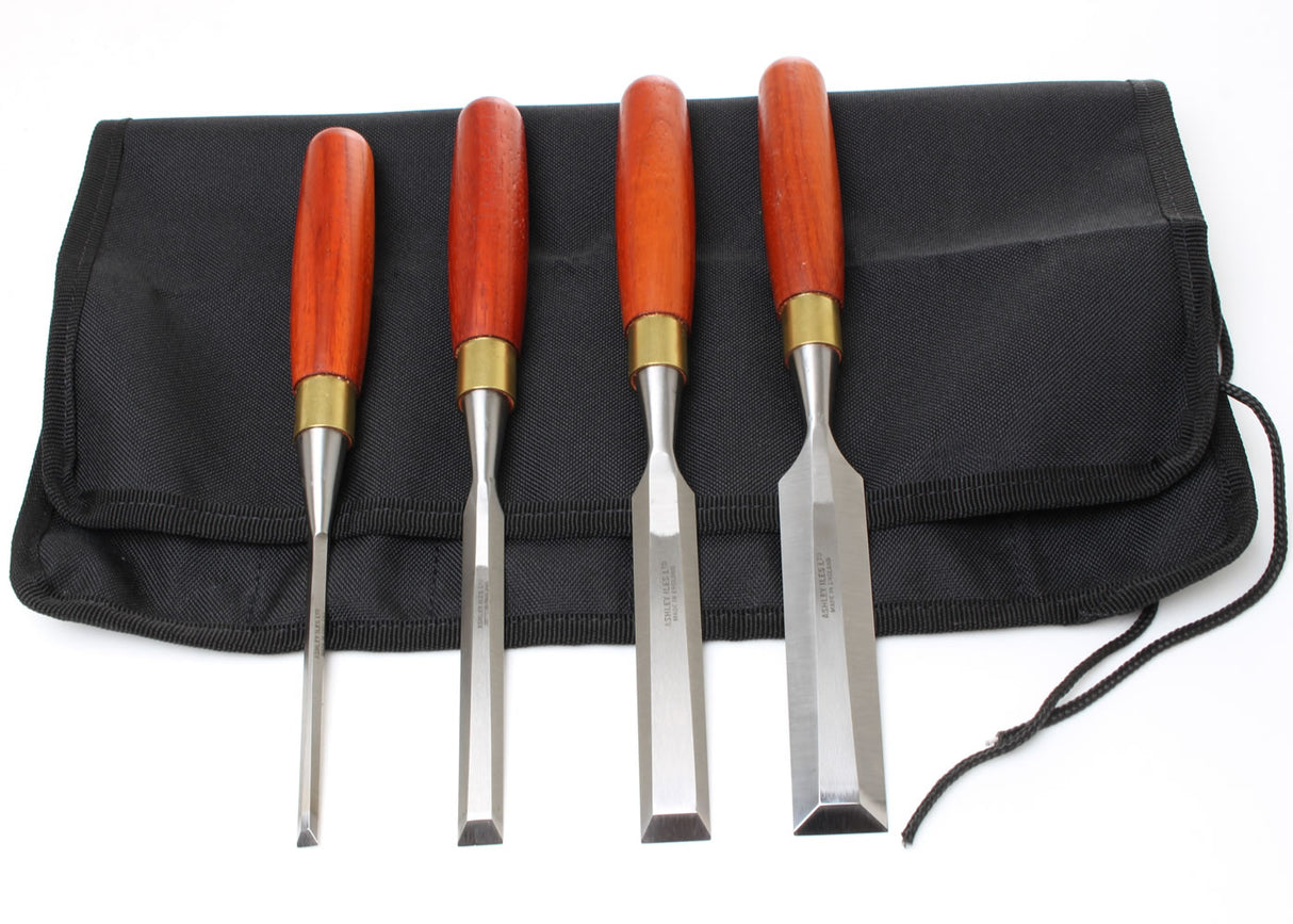 Ashley Iles Bevel Edge Chisel Set - 4 Piece