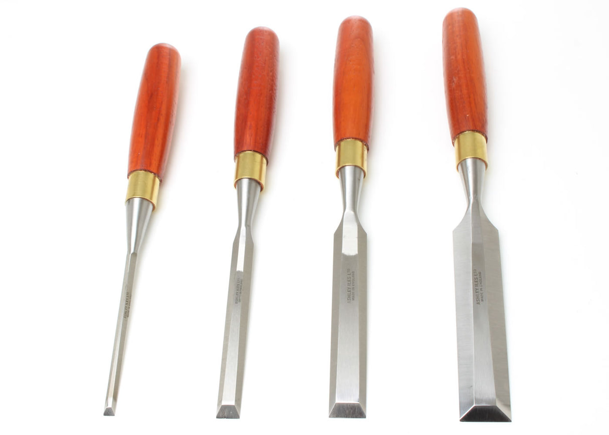 Ashley Iles Bevel Edge Chisel Set - 4 Piece