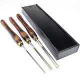 Crown Wood-Turning Bowl Gouge Set with storage box.
