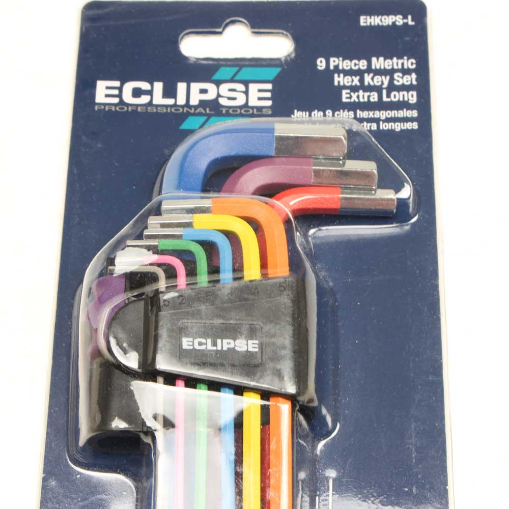 Eclipse Extra Long Ball End Hex Key Set - 9 Piece