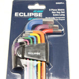 Eclipse Extra Long Ball End Hex Key Set - 9 Piece