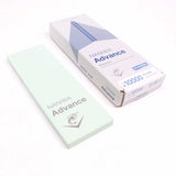 Naniwa Advance Whetstone 10,000 Grit -S1 photographed next to is packaging
