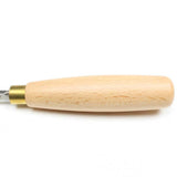 Beech carving chisel handle with brass ferule - carver pattern.