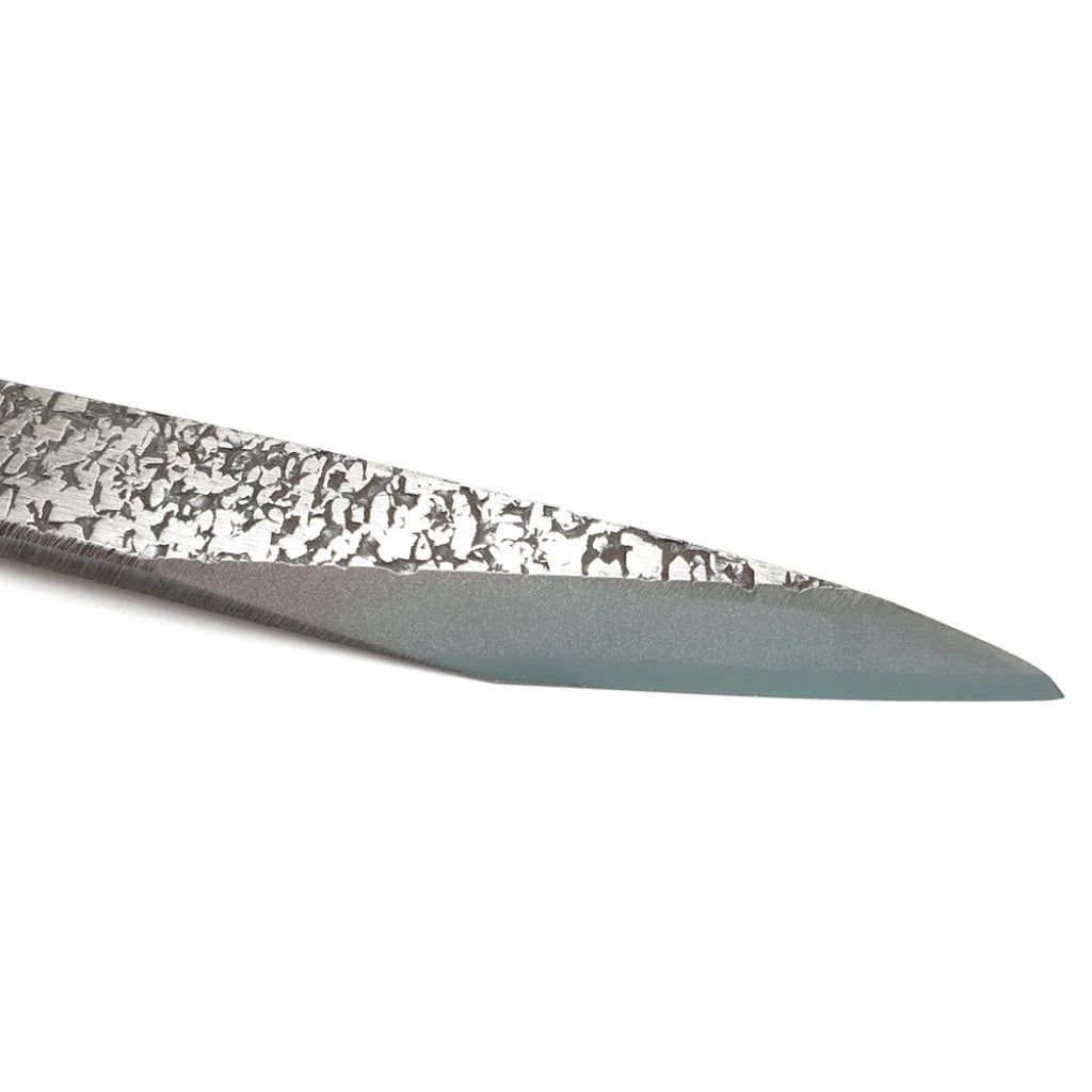 Close up of the Asahi Japanese Kiridashi Marking Knife Blade