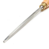 Ashley Iles Sweep 01 Chisel - view of blade with double bevel