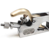Clifton Shoulder Plane - 3110 - View of Bronze Lever Arm and Blade adjuster.