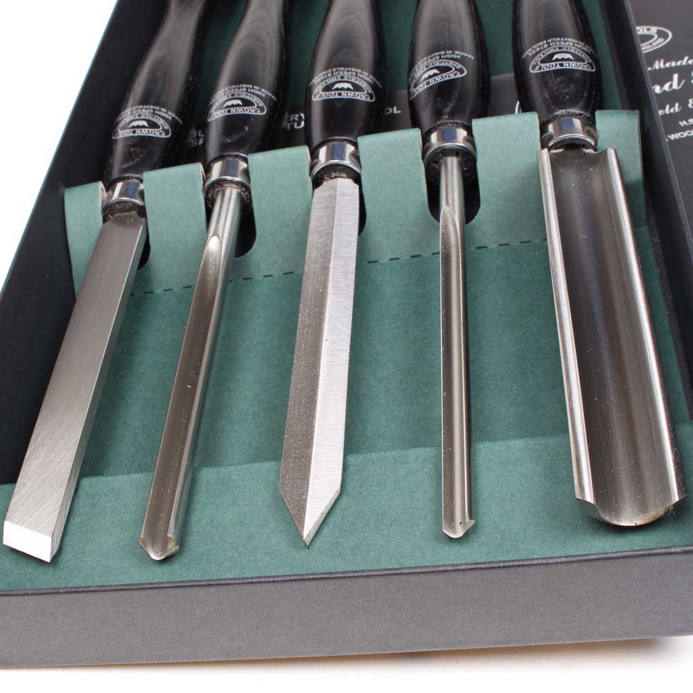 Crown Cryo Woodturning Tool Set  - view of baldes