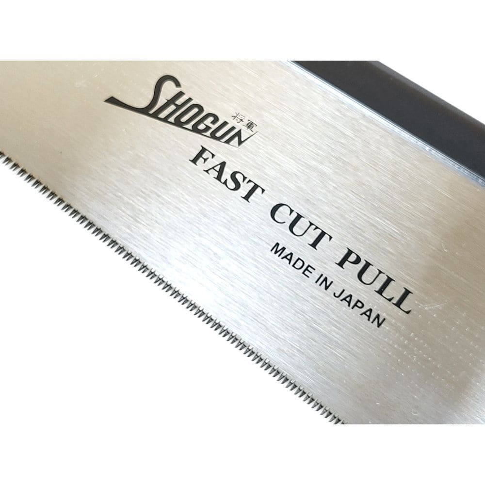 Close up view of the saw blade on the Shogun Japanese Dozuki Saw