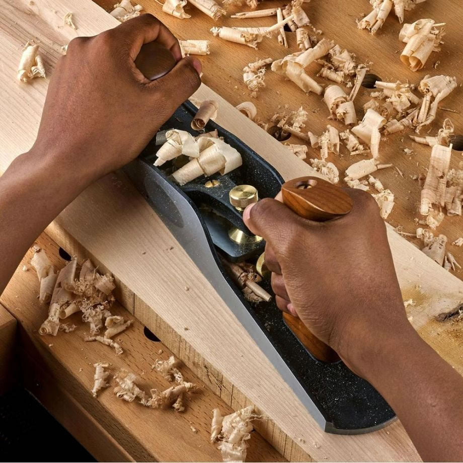 Veritas Low Angle Jack Plane preparing timber