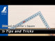 Shinwa Carpenters Square -Hard Chrome Finish - 300mm