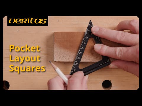 Veritas Pocket Layout Square - 1 1/2