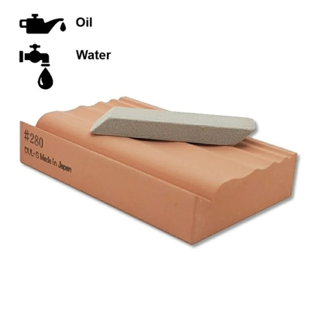 Japanese Multi Profile Waterstone can be lubricated with oil or water