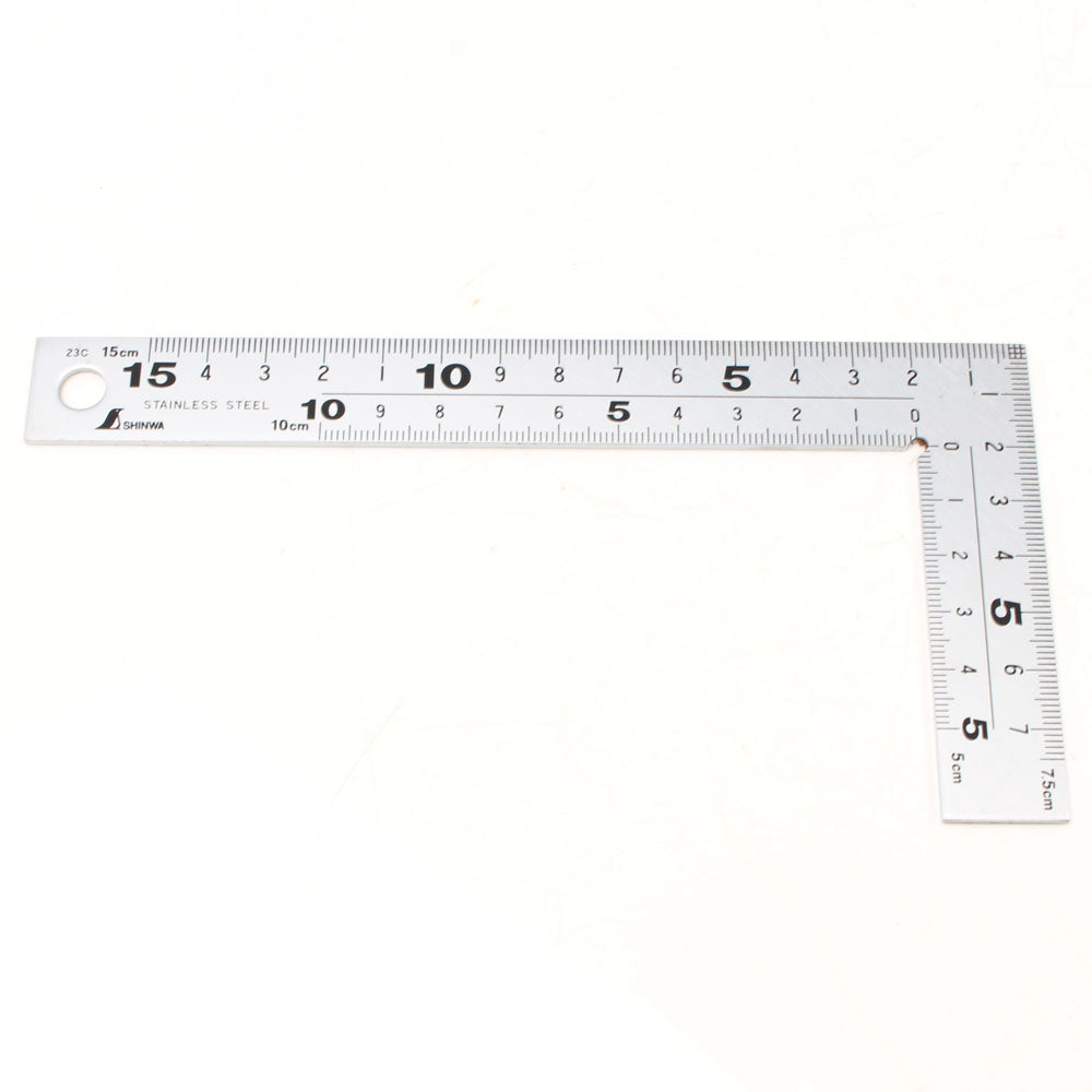 Rectangular Shia Square Shinwa Carpenters Square -Hard Chrome Finish - 150mm – Toolnut