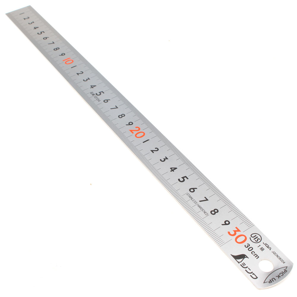 Shinwa Stainless Pickup Ruler Hard Chrome Finish 300mm – Toolnut
