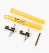 Veritas Beam Compass Heads with pencil and storage tube.
