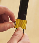 Veritas Edge Rule End Stop being set to the desired position.