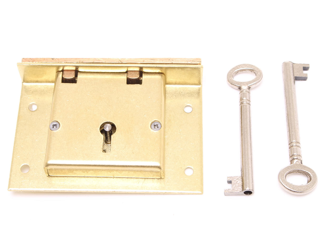 Brass Chest Lock - 2 Lever 3