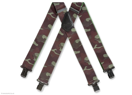 camouflage army trouser braces