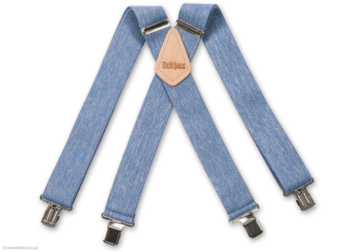 Combination Navy BlueRed Button  Clip Trouser Braces  Elegant Extras