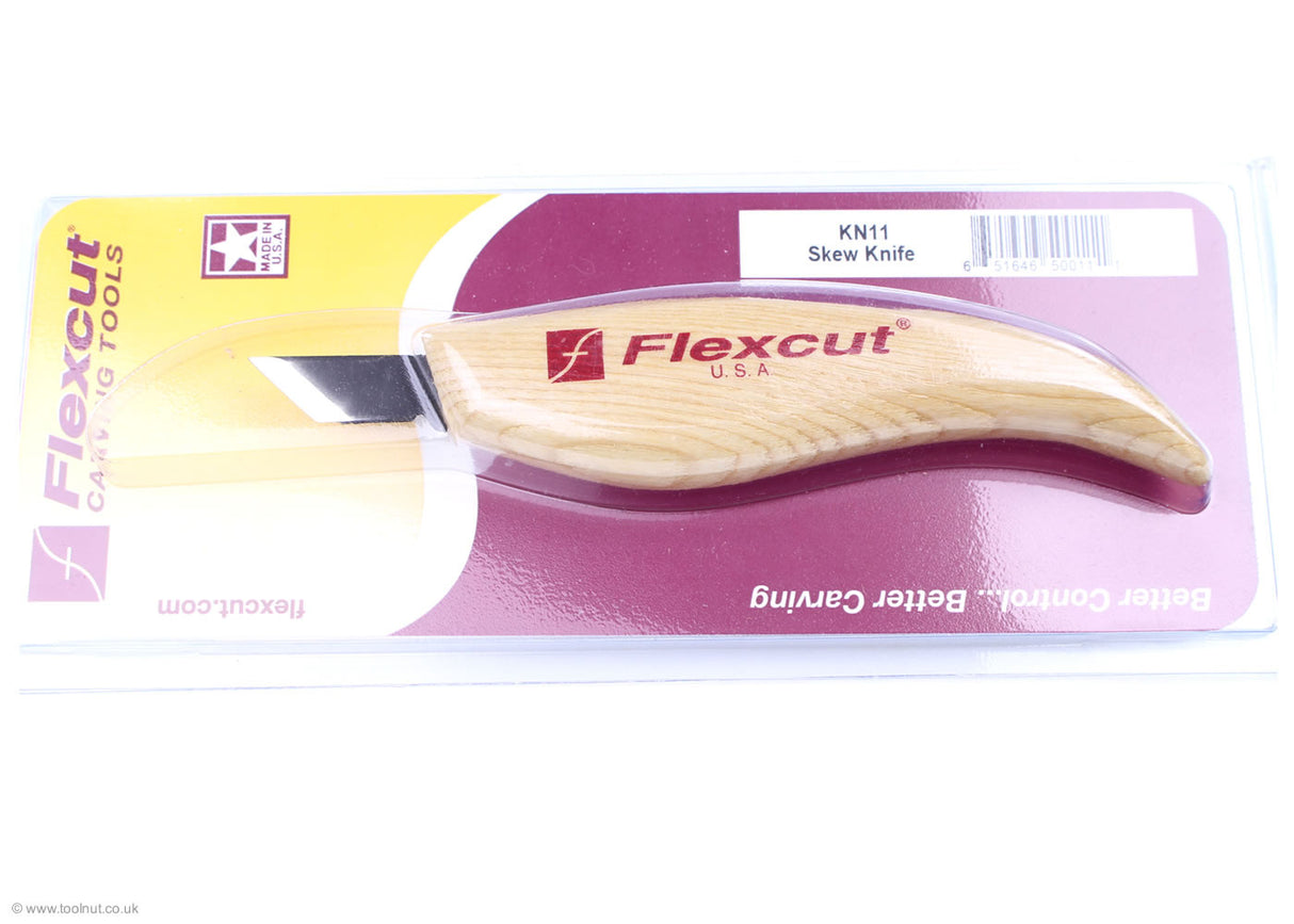 Flexcut Skew Knife in Flexcut blister pack