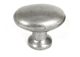 Pewter Oval Cabinet Knob