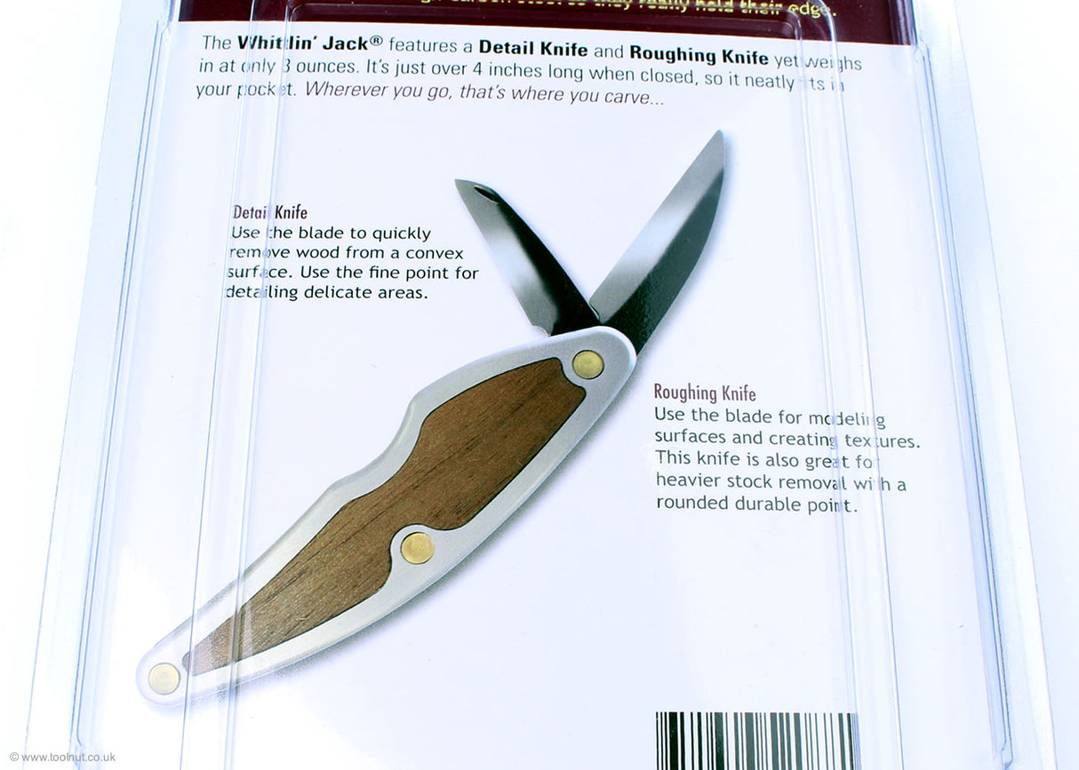 Flexcut Whittlin Jack - reverese of blister pack