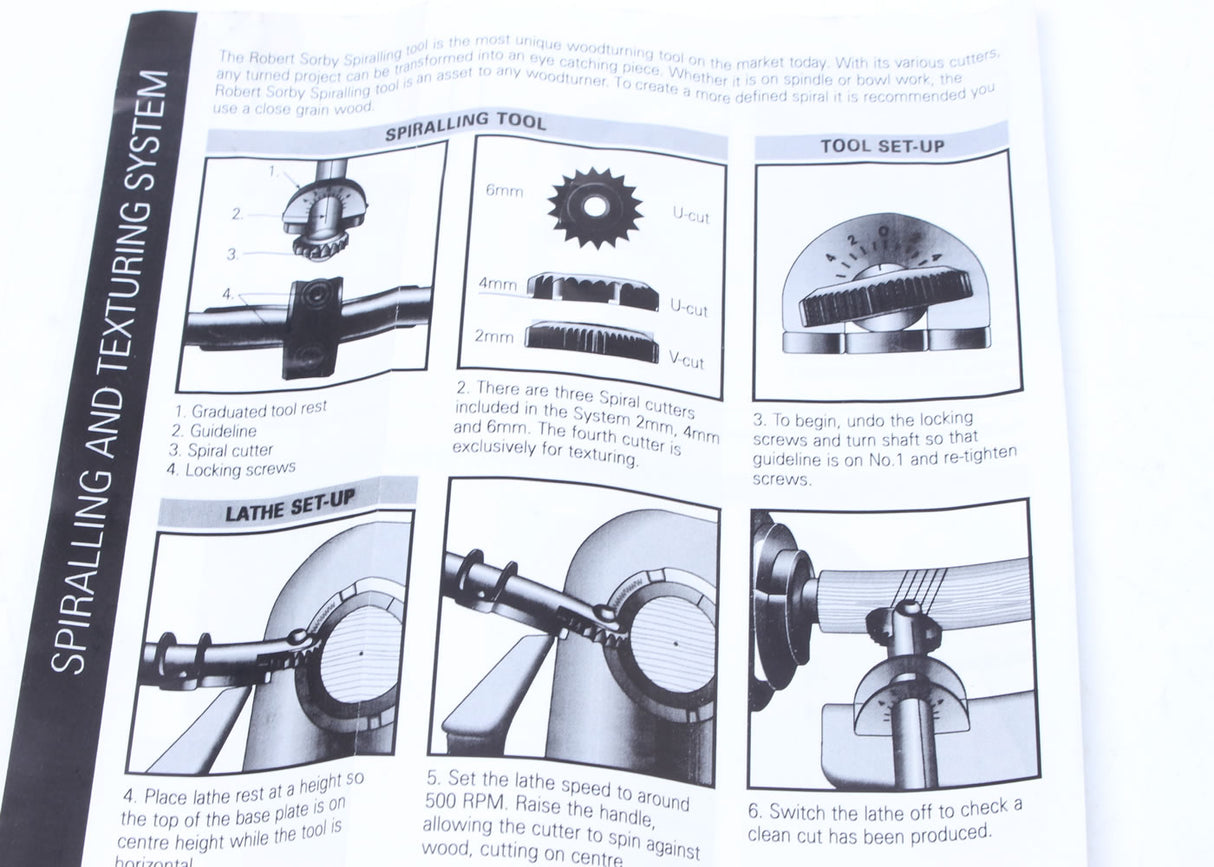 Robert Sorby Spiralling Turning Tool Leaflet
