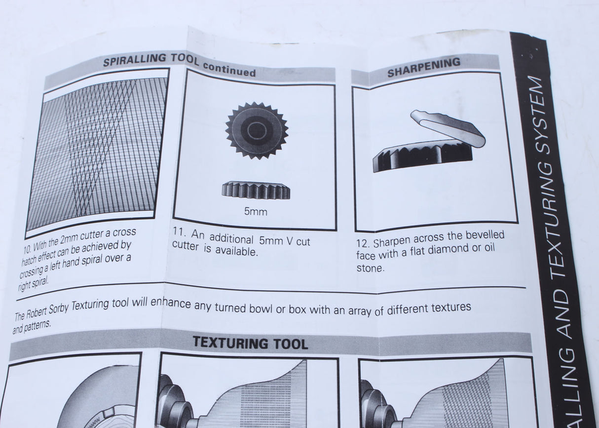 Robert Sorby Texturing Turning Tool Leaflet