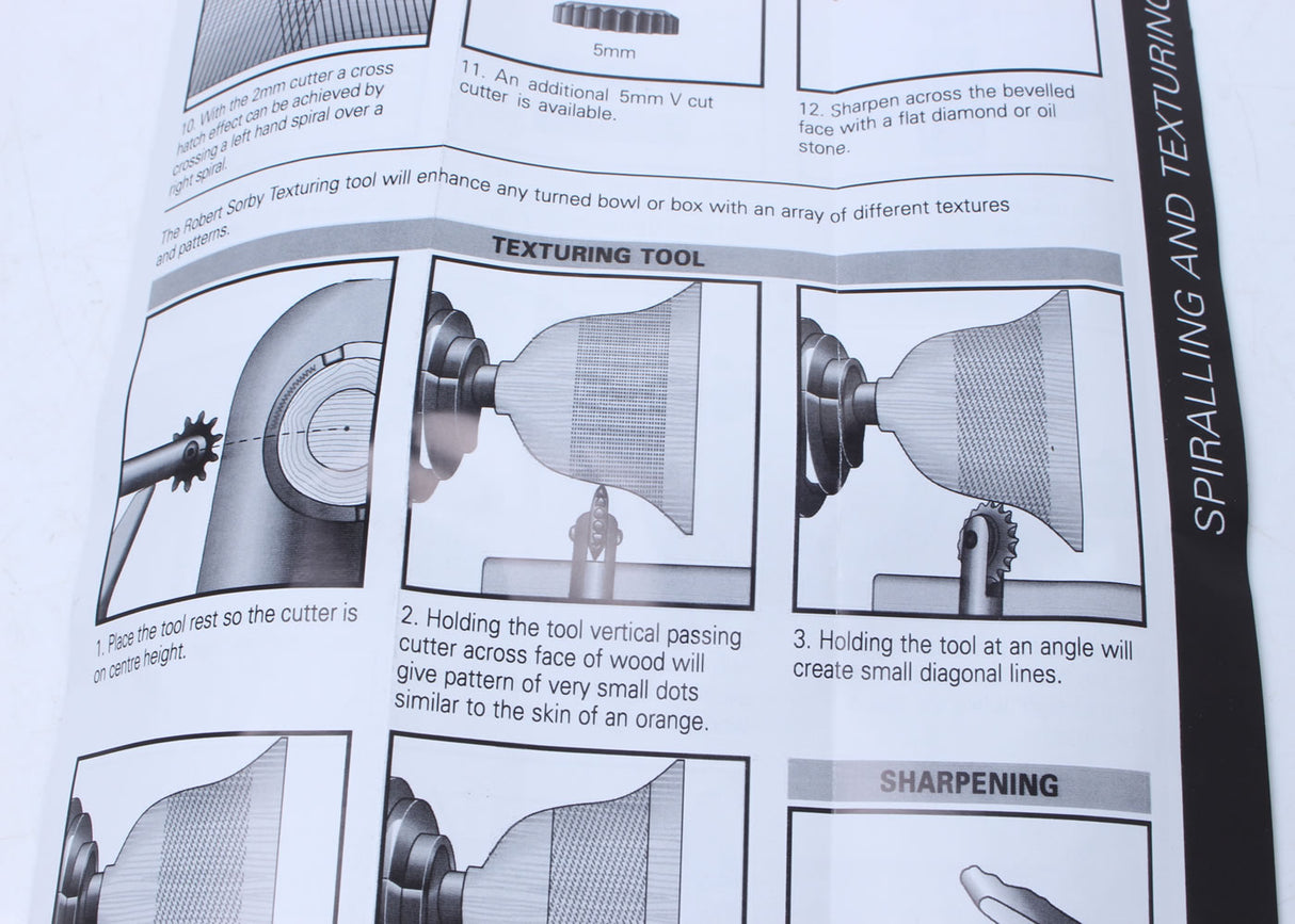 Robert Sorby Texturing Turning Tool Leaflet