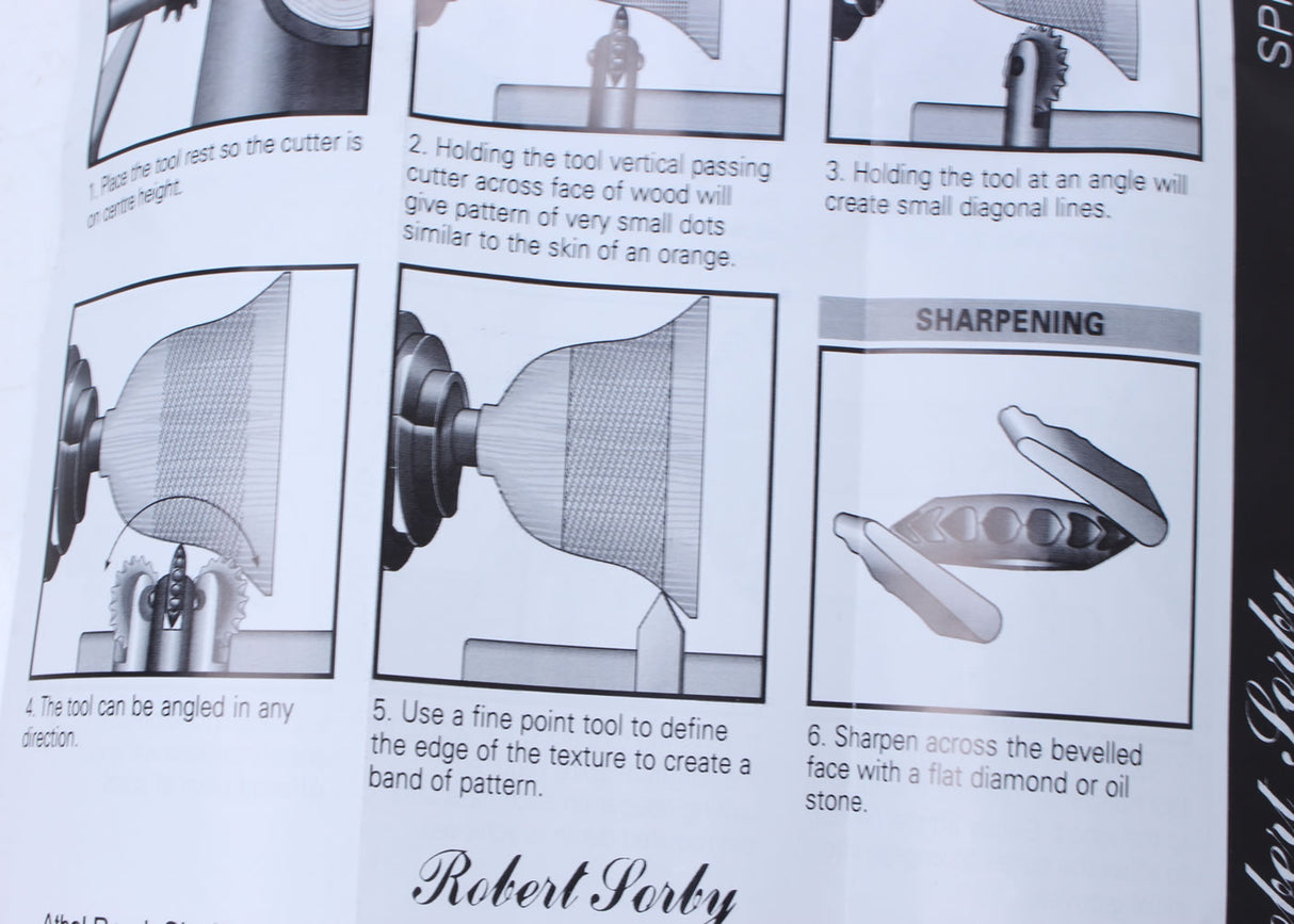 Robert Sorby Texturing Turning Tool Leaflet