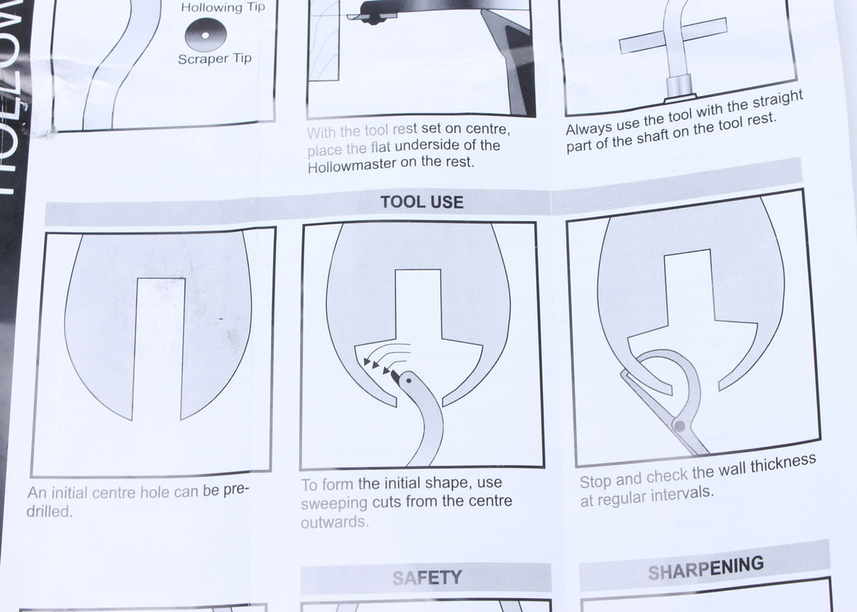 View of Sorby Hollow Master tool leaflet